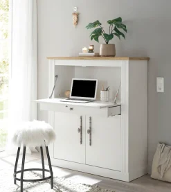 OTTO home Sekretär »Westminster, PC-Schrank mit klappbarer Tischplatte, Schreibtisch« Home-Office-Schreibtisch, Monitor-/Laptopfach, mit Kabelkanal
