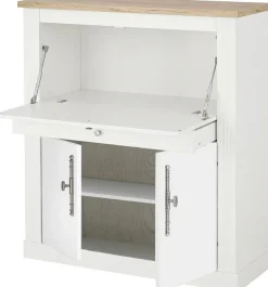 OTTO home Sekretär »Westminster, PC-Schrank mit klappbarer Tischplatte, Schreibtisch« Home-Office-Schreibtisch, Monitor-/Laptopfach, mit Kabelkanal