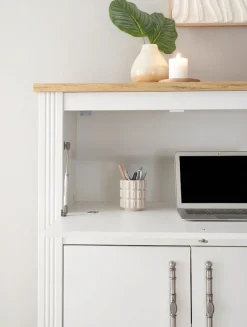 OTTO home Sekretär »Westminster, PC-Schrank mit klappbarer Tischplatte, Schreibtisch« Home-Office-Schreibtisch, Monitor-/Laptopfach, mit Kabelkanal