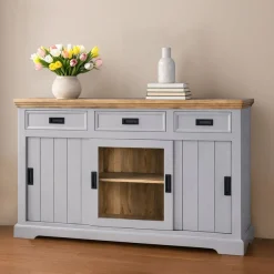 OTTO home Sideboard »Alpinist Kommode Breite/Tiefe/Höhe 160/40/90 cm« mit 3 Schiebetüren, handgefertigt, Unikat-Möbel, Breite 160 cm