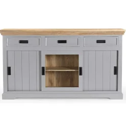 OTTO home Sideboard »Alpinist Kommode Breite/Tiefe/Höhe 160/40/90 cm« mit 3 Schiebetüren, handgefertigt, Unikat-Möbel, Breite 160 cm