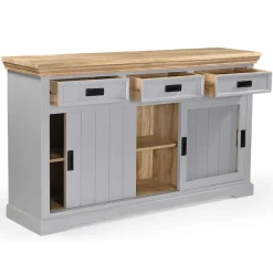 OTTO home Sideboard »Alpinist Kommode Breite/Tiefe/Höhe 160/40/90 cm« mit 3 Schiebetüren, handgefertigt, Unikat-Möbel, Breite 160 cm