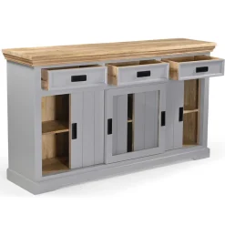 OTTO home Sideboard »Alpinist Kommode Breite/Tiefe/Höhe 160/40/90 cm« mit 3 Schiebetüren, handgefertigt, Unikat-Möbel, Breite 160 cm