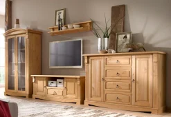 OTTO home Sideboard »Anna« Gesamtmaße (B/T/H): ca. 140/44/88 cm,Kommode, Breite 140 cm, 4 Schubladen, 2 Türen, Massivholz, FSC®