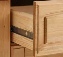 OTTO home Sideboard »Anna« Gesamtmaße (B/T/H): ca. 140/44/88 cm,Kommode, Breite 140 cm, 4 Schubladen, 2 Türen, Massivholz, FSC®