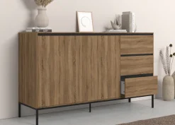 OTTO home Sideboard »Bari« Kommode mit 2 Türen und 3 Schubkästen, Breite 140 cm