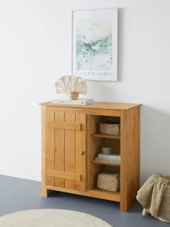 OTTO home Sideboard »Bertram« Massivholz,4 verstellbare Einlegeböden, Magnetverschluss,Höhe 90 cm