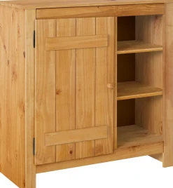 OTTO home Sideboard »Bertram« Massivholz,4 verstellbare Einlegeböden, Magnetverschluss,Höhe 90 cm