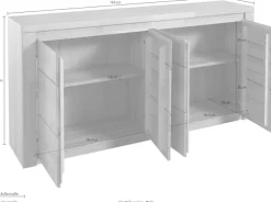 OTTO home Sideboard »Burani« grifflose Optik