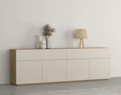 OTTO home Sideboard »Criss, Breite 200 cm moderne grifflose Kommode 4Türen/4SK« Schubladenkommode mit viel Stauraum, vielseitig einsetzbar