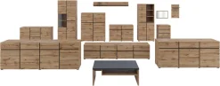OTTO home Sideboard »Cross, Breite 150 cm, moderne grifflose Kommode, 2Türen/3 Schubkästen« Schubladenkommode mit viel Stauraum, Einlegeböden verstellbar
