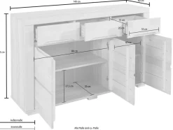 OTTO home Sideboard »Denis« Breite 140 cm