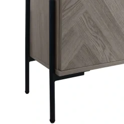 OTTO home Sideboard »Eadwine« Kommode, Push-to-open, Türen mit Fischgräten Muster, Breite 130 cm
