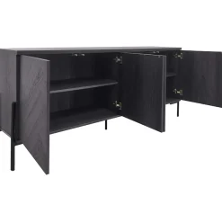 OTTO home Sideboard »Eadwine« Kommode, Push-to-open, Türen mit Fischgräten Muster, Breite 175 cm