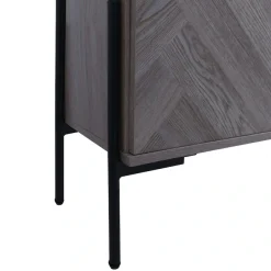 OTTO home Sideboard »Eadwine« Kommode, Push-to-open, Türen mit Fischgräten Muster, Breite 175 cm