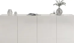 OTTO home Sideboard »Egypt, Kommode, Schrank, grifflos« 4 Türen, Fronten Hochglanz lackiert, Breite 180