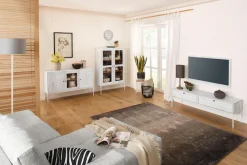 OTTO home Sideboard »Freya« Kommode mit 2 Holztüren, aus Massivholz, Breite 130 cm