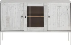 OTTO home Sideboard »Freya« Kommode mit 2 Holztüren, aus Massivholz, Breite 130 cm