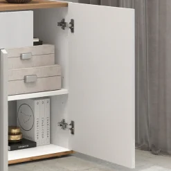 OTTO home Sideboard »GARDA, Kommode, Schrank, untere Türen mit Push-to-Open, Made in Italy« 1 Stk. tlg. Hochglanzlackierte Fronten, 4 Türen, 2 Schubladen, grifflos, B 200 cm