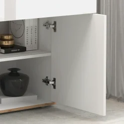 OTTO home Sideboard »Garda Kommode, Schrank, 4 Türen mit Push-to-Open, Made in Italy« Hochglanzlackierte Fronten,2 Schubladen, grifflos Breite 160,1 cm