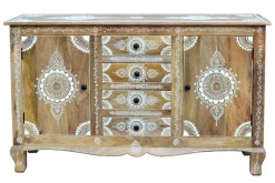 OTTO home Sideboard »Gullaba« Kommode, Hand bemalt, Breite 140 cm