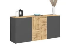 OTTO home Sideboard »ISEO, Kommode, Schrank, Sideboard, Lowboard, 6 Fächer, Breite 150 cm« 1 Stk. tlg. stehend/hängend, 3 Türen, 6 Fächer, Breite 150 cm