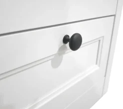 OTTO home Sideboard »Ismund« aus MDF, mit Holz-Zierleiste, schwarzen Metallgriffen, Höhe 95 cm