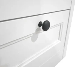 OTTO home Sideboard »Ismund« aus MDF, mit Holz-Zierleiste, schwarzen Metallgriffen, Höhe 93 cm