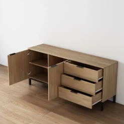 OTTO home Sideboard »Jorinde« Melaminoberfläche, flexibler Stauraum und robustes Metallgestell