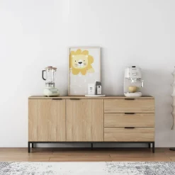 OTTO home Sideboard »Jorinde« Melaminoberfläche, flexibler Stauraum und robustes Metallgestell