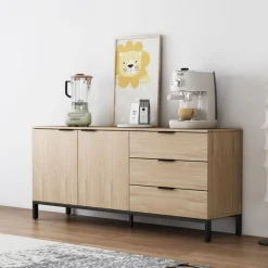 OTTO home Sideboard »Jorinde« Melaminoberfläche, flexibler Stauraum und robustes Metallgestell