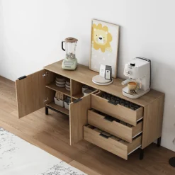 OTTO home Sideboard »Jorinde« Melaminoberfläche, flexibler Stauraum und robustes Metallgestell