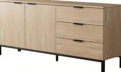 OTTO home Sideboard »Jorinde« Melaminoberfläche, flexibler Stauraum und robustes Metallgestell