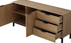 OTTO home Sideboard »Jorinde« Melaminoberfläche, flexibler Stauraum und robustes Metallgestell