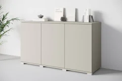 OTTO home Sideboard »Kenia, moderne grifflose Kommode mit 3 Türen, Breite 120 cm« 1 Stk. tlg. Push-to-Open-Fronten, höhenverstellbaren Einlegeböden