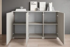 OTTO home Sideboard »Kenia, moderne grifflose Kommode mit 3 Türen, Breite 120 cm« 1 Stk. tlg. Push-to-Open-Fronten, höhenverstellbaren Einlegeböden
