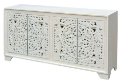 OTTO home Sideboard »Kenmare« Kommode aus Mangoholz, dekorative Schnitzereien, Breite170 cm