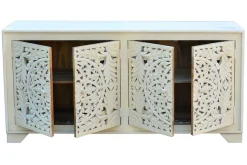 OTTO home Sideboard »Kenmare« Kommode aus Mangoholz, dekorative Schnitzereien, Breite170 cm