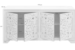 OTTO home Sideboard »Kenmare« Kommode aus Mangoholz, dekorative Schnitzereien, Breite170 cm