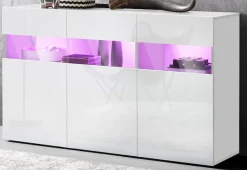 OTTO home Sideboard Kommode mit 3 Türen, Breite 130 cm, ohne Beleuchtung
