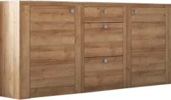 OTTO home Sideboard »Larona, zeitlose Kommode mit 2 Türen, 3 Schubkästen, Türkommode,« Höhe 84 cm, viel Stauraum, Anrichte mit dekorativer Rahmenoptik