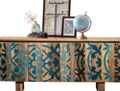 OTTO home Sideboard »Layer« Kommode mit 4 dekorativen Türen, Breite 177 cm