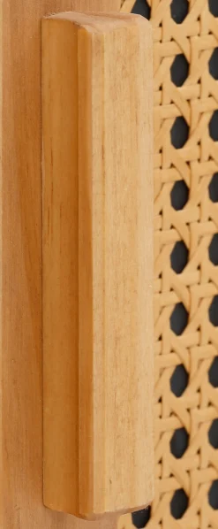 OTTO home Sideboard »Linz« Kommode mit Rattangeflecht auf den Türfronten, aus Massivholz