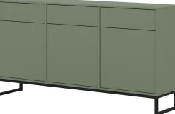 OTTO home Sideboard »Loft, Breite 157 cm, grifflose Kommode 3 Türen/3 Schubkästen.« Schubladenschrank mit viel Stauraum, Einlegeböden verstellbar