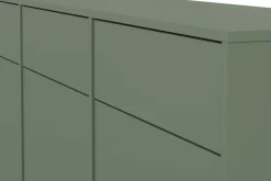 OTTO home Sideboard »Loft, Breite 157 cm, grifflose Kommode 3 Türen/3 Schubkästen.« Schubladenschrank mit viel Stauraum, Einlegeböden verstellbar