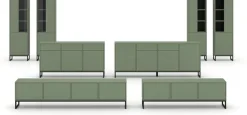 OTTO home Sideboard »Loft, Breite 157 cm, grifflose Kommode 3 Türen/3 Schubkästen.« Schubladenschrank mit viel Stauraum, Einlegeböden verstellbar