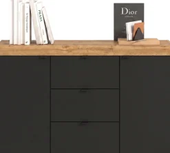 OTTO home Sideboard »MAMBO II, Breite 125 cm, 2 Türen, 3 Schubkästen« 1 Stk. tlg. Sideboard, Kommode, Wohnzimmer, Flur, Arbeitszimmer