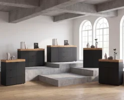 OTTO home Sideboard »MAMBO II, Breite 125 cm, 2 Türen, 3 Schubkästen« 1 Stk. tlg. Sideboard, Kommode, Wohnzimmer, Flur, Arbeitszimmer