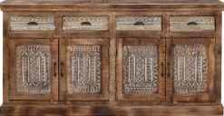OTTO home Sideboard »Maneesh« Kommode aus massivem Mangoholz, viele Stauraummöglichkeiten, B/ 179cm