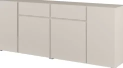 OTTO home Sideboard »Metric,Breite 195 cm, grifflose Kommode 4 Türen/2 Schubkästen« Schubladenschrank mit viel Stauraum, Einlegeböden verstellbar